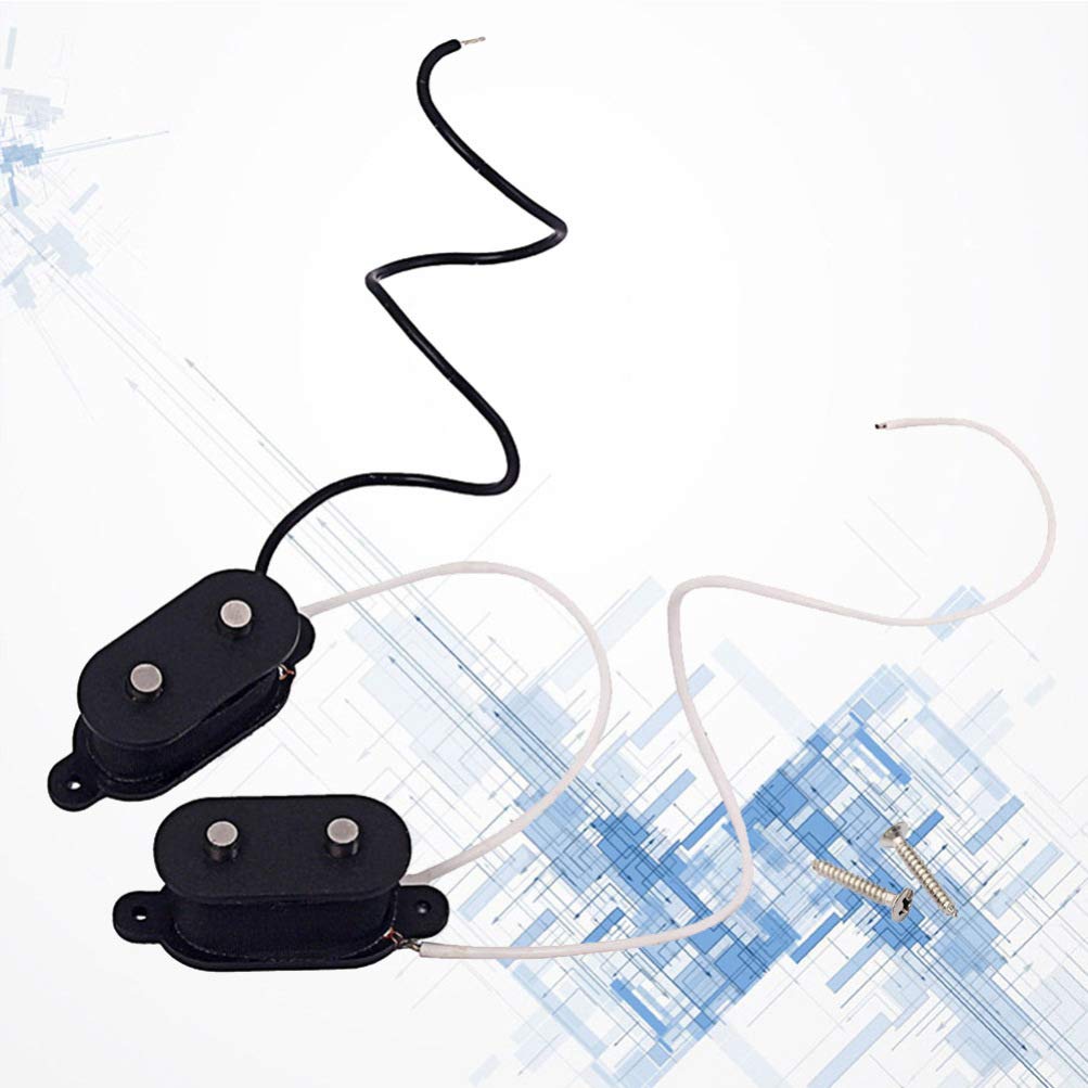Healifty Bass Guitar Pickup Set - Neck & Bridge Pickups for Electric Bass & Guitar | Perfect for Live Performances & Studio Recording