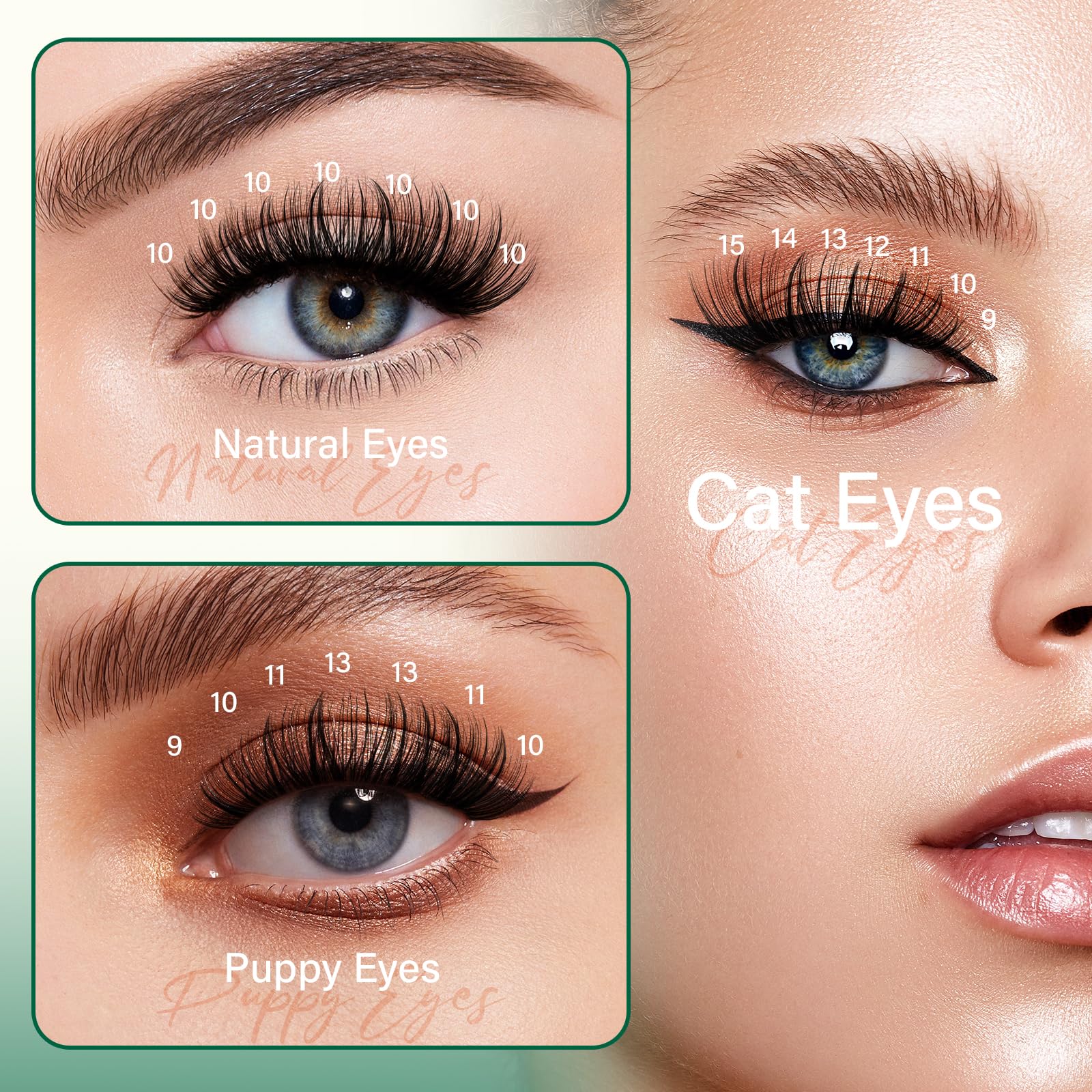 KEYYOU DIY Lash Extension Kit - 300Pcs Professional Individual Eyelash Extensions (30D/40D/0.07D Curl, 9-18mm Mix) with Lash Glue & Remover Applicator - Easy to Use for Salon Quality Lashes at Home | Perfect for Bridal, Party & Everyday Makeup Looks