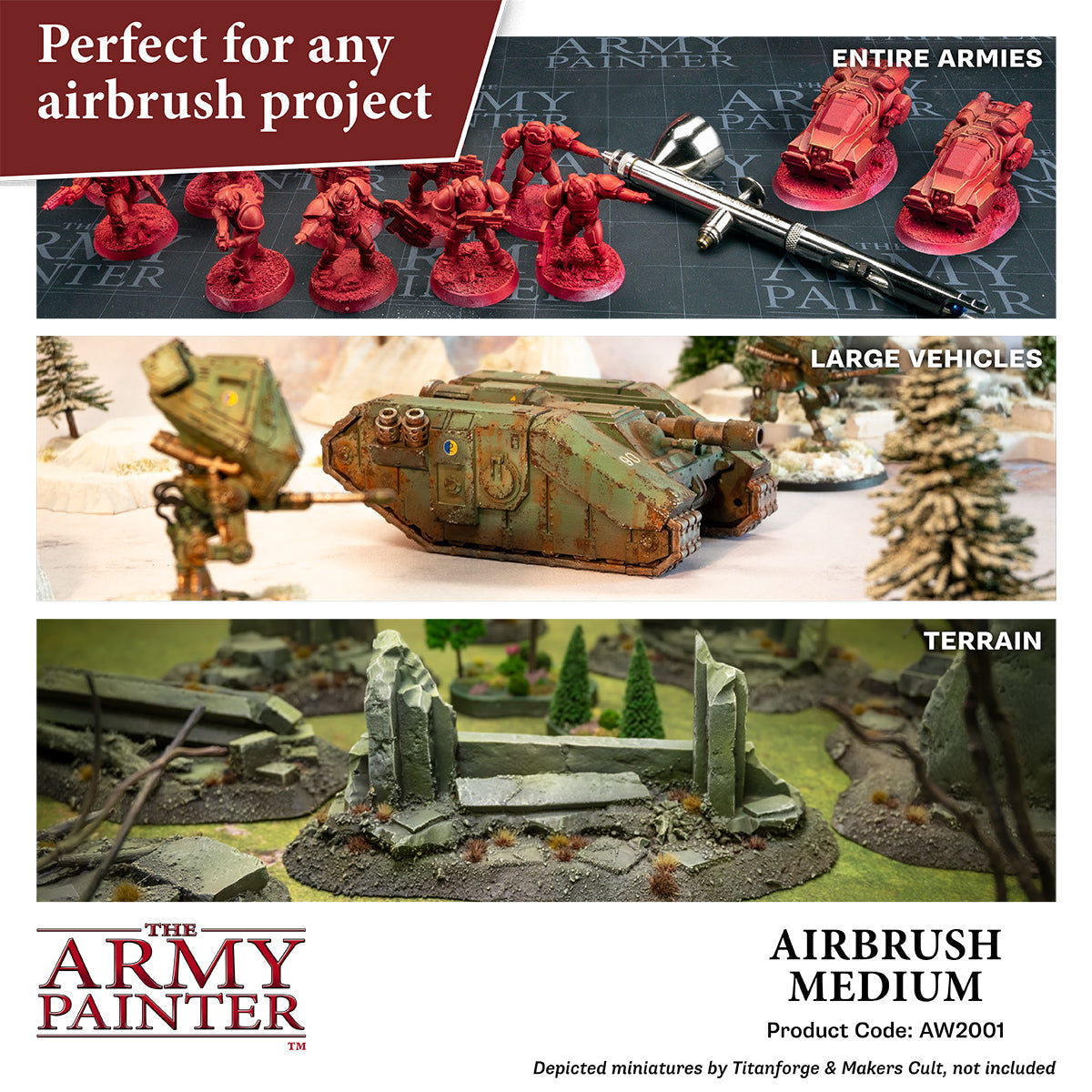 Professional Airbrush Medium - 100ml for Fine Art & Model Painting - Perfect for Acrylics, Watercolors & Miniatures