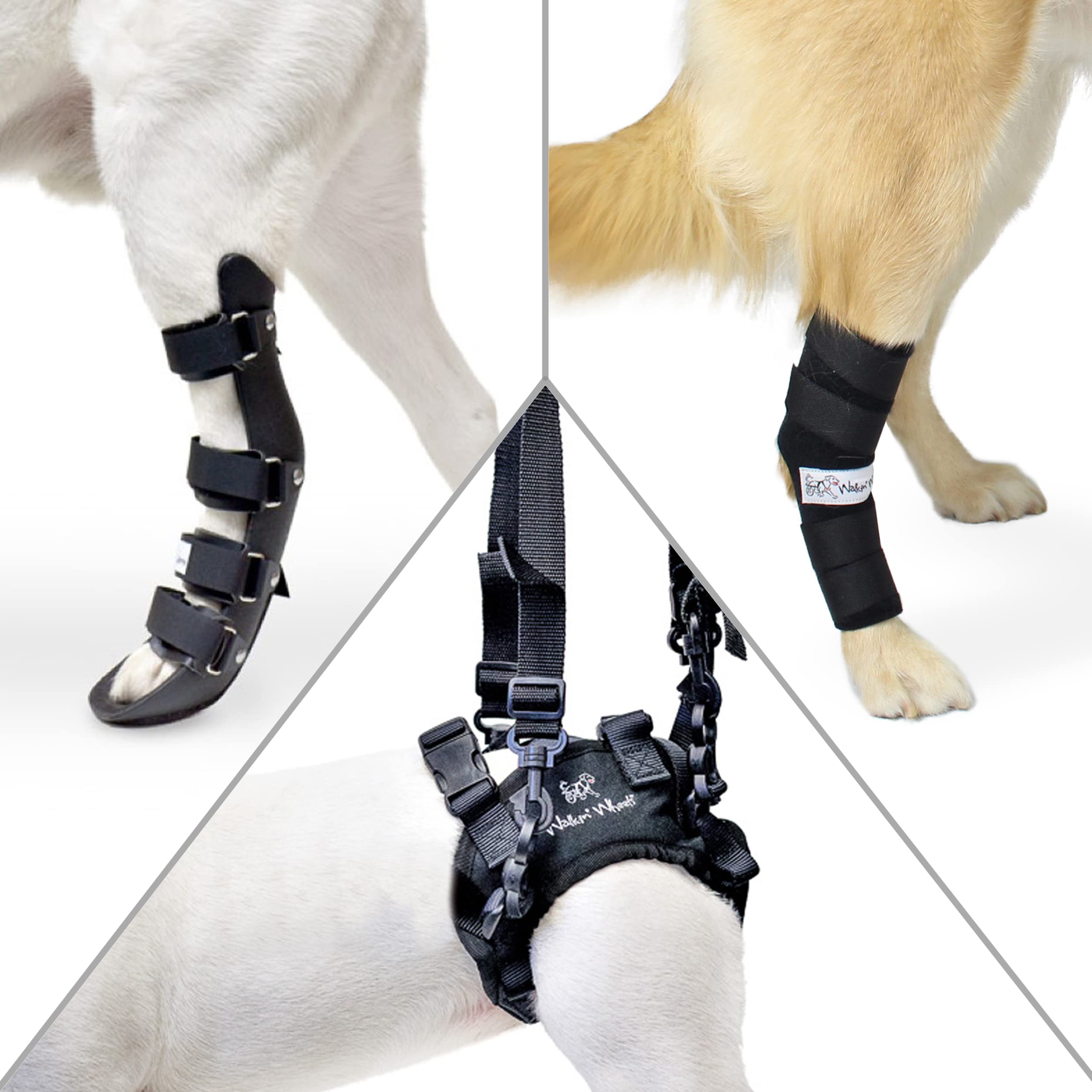 Small Walkin' Rear Rehab Kit for Dogs - Support Brace & Harness for Hip Dysplasia, Arthritis, and Mobility Issues - Perfect for Post-Surgery Recovery and Senior Dog Care