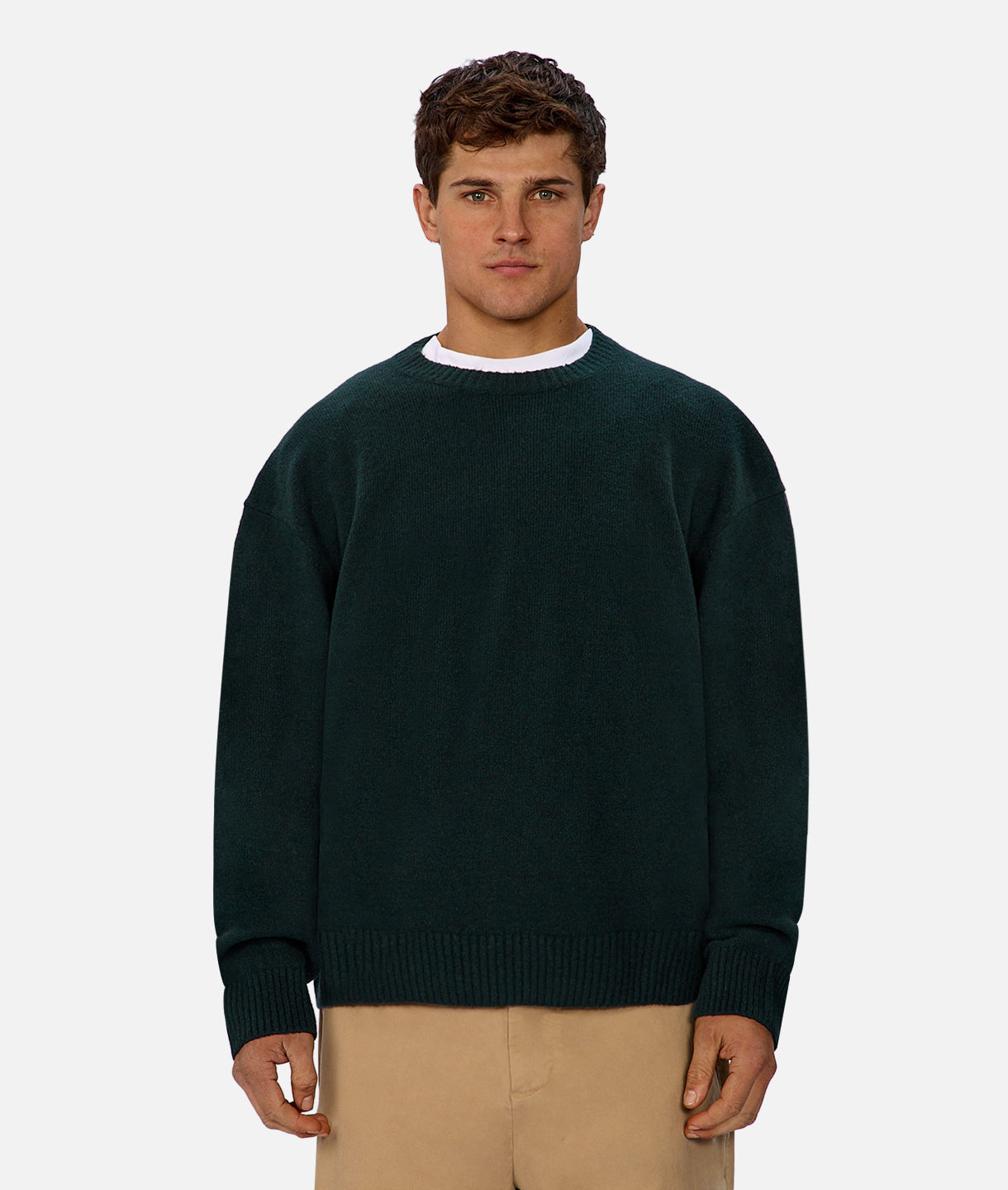 The Virginia Knit Sweater - Soft & Cozy Rich Green Pullover for Women | Perfect for Fall & Winter Layering, Casual Outfits & Holiday Gatherings