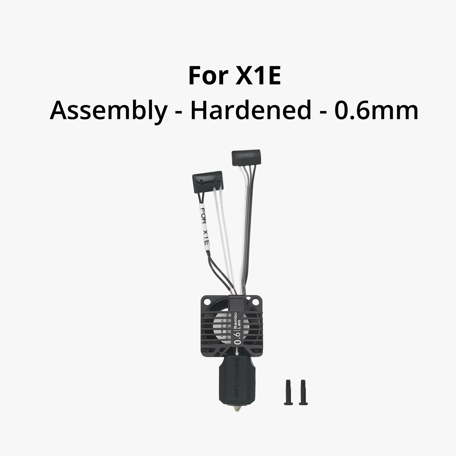 Bambu Lab Complete Hotend Assembly with Hardened Stainless Steel Nozzle for X1E 3D Printer - High Precision Printing for ABS, PLA, PETG Filaments - Perfect for Industrial Prototyping and DIY Projects
