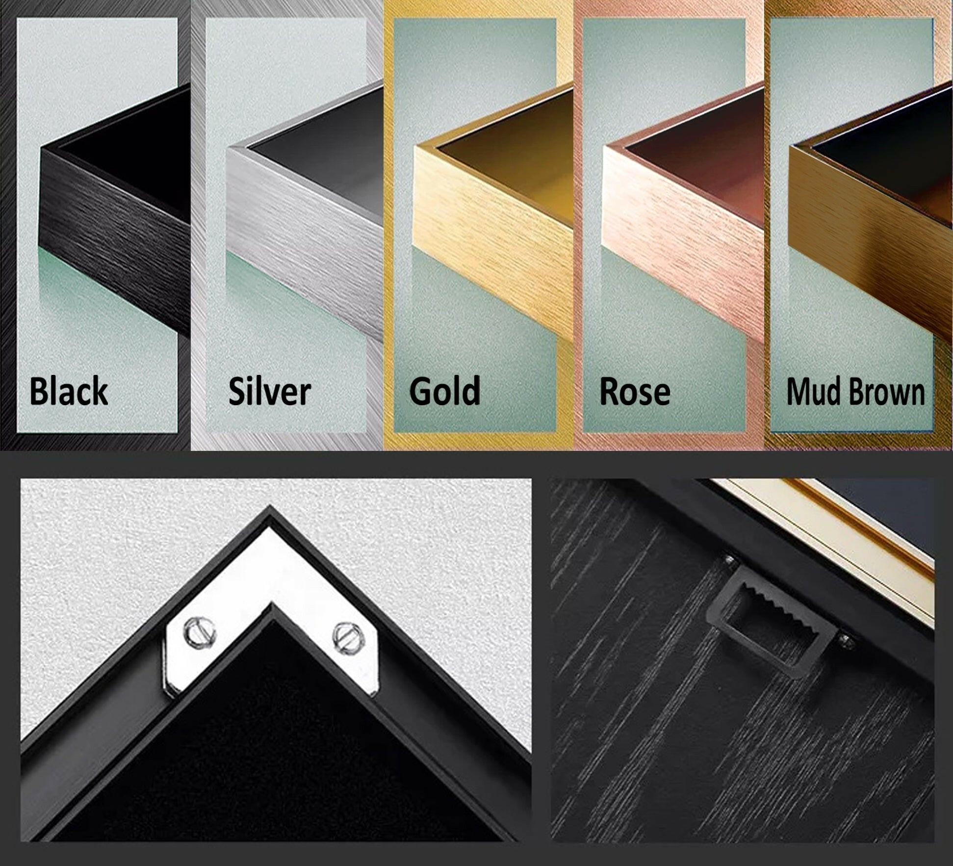 Elegant Black Marble with Gold Veins Glass Wall Art - Modern Home Decor for Living Room, Bedroom & Office