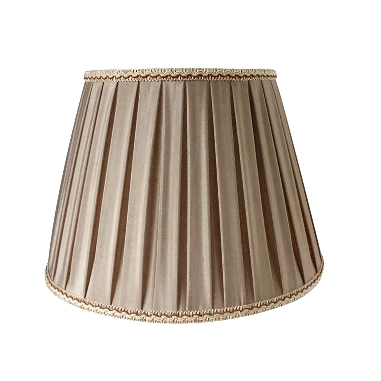 WJPshop Pleated Fabric Lampshade - Oak Tree Lighting Shadow & Mushroom Fold Design - 33Cm Table Lamp & Floor Lamp Shade for Living Room & Bedroom - Perfect for Cozy Home Decor & Ambient Lighting