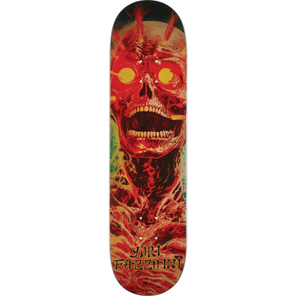 Deathwish Yuri Skull Skateboard Deck 8.25 - Professional Skateboard for Street & Park Riding - Perfect for Skaters & Collectors