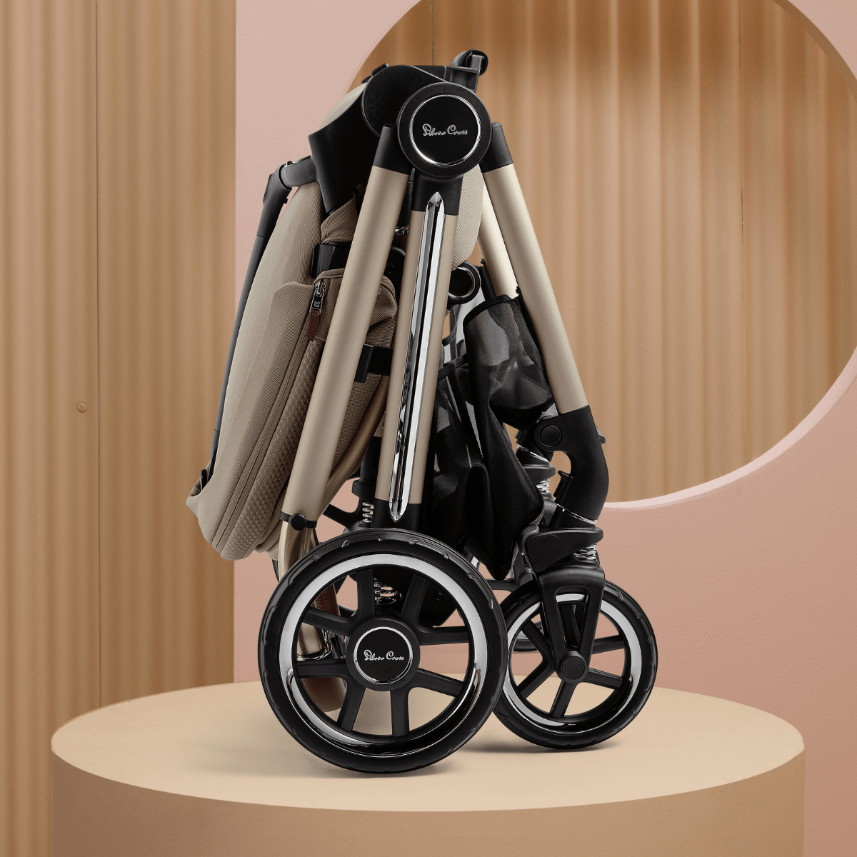 Silver Cross Reef Stroller with Folding Bassinet - Lightweight Compact Travel Baby Stroller for Newborns & Toddlers - Perfect for Shopping, Travel & Daily Walks