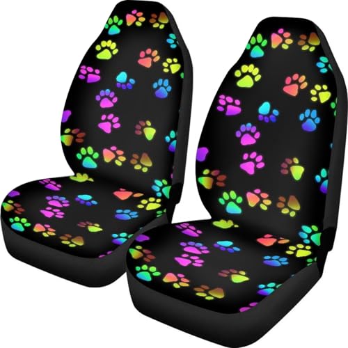 Hippie Colorful Dog Paw Print