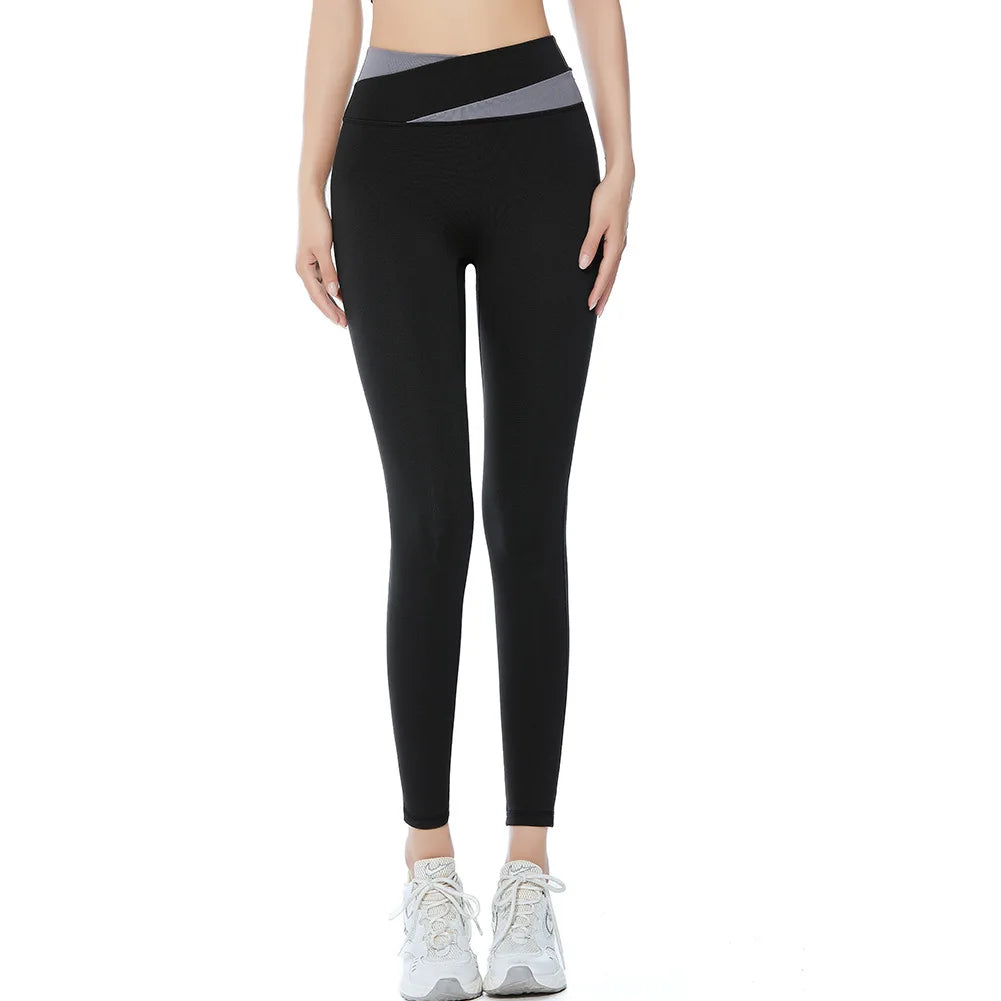 Women's High Waist Yoga Set - Long Sleeve Fitness Vest with Pads & Sports Leggings Bra - Autumn Winter Workout Outfit for Gym, Running & Yoga