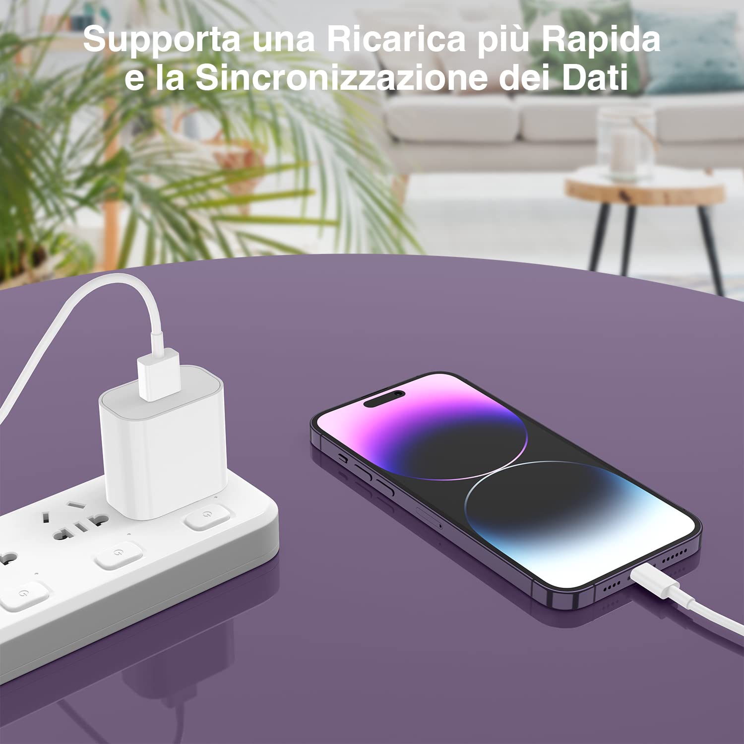 Apple MFi Certified Lightning Cable 2-Pack (1M/3.3ft) - Compatible with iPhone 14/13/12/11/X/8 Series & iPad - Fast Charging & Sync - Perfect for Home, Office & Travel Use