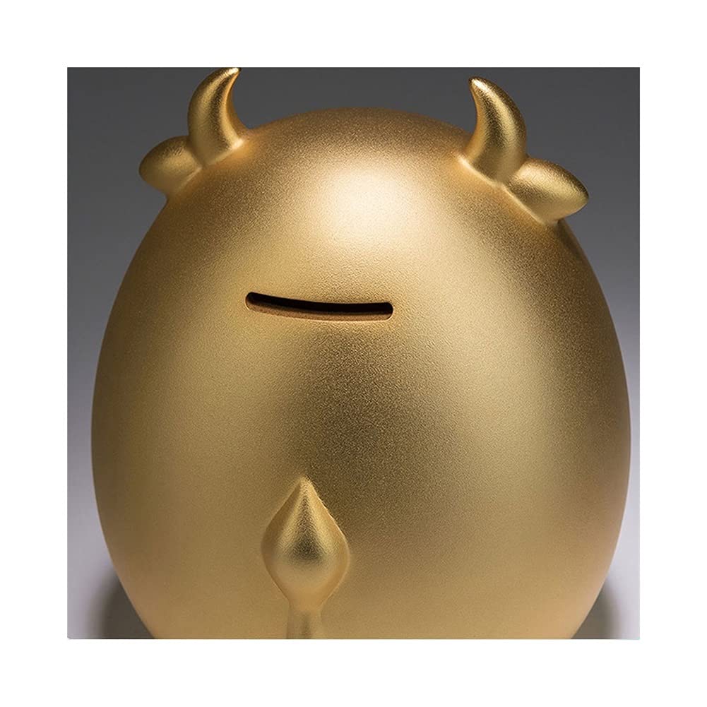 Golden Brass Sheep Piggy Bank - Cute Unbreakable Coin Money Bank for Kids, Home Decor & Birthday Gift | Perfect for Savings, Gifts & Nursery Decor