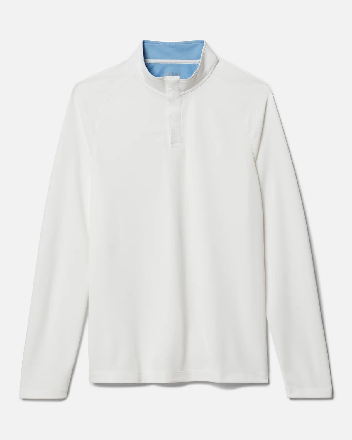 Rhone Men's Clubhouse Pullover Sweater - Soft Cotton Blend, Breathable & Comfortable, Bright White - Perfect for Casual Wear, Office & Outdoor Activities