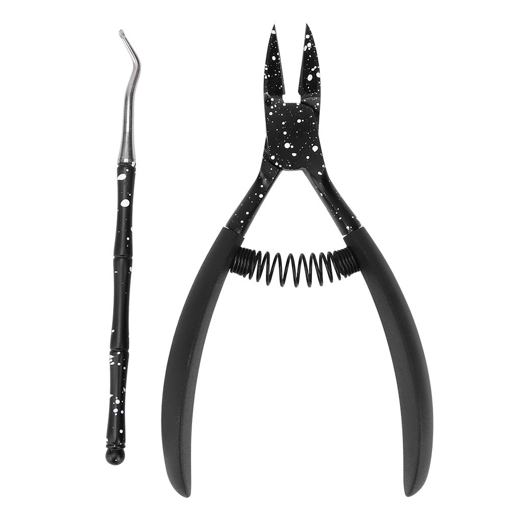 Professional Stainless Steel Nail Clippers for Thick Nails - Podiatrist Recommended Ingrown Toenail Clipper for Paronychia Treatment - Perfect for Home Pedicure, Travel & Diabetic Foot Care