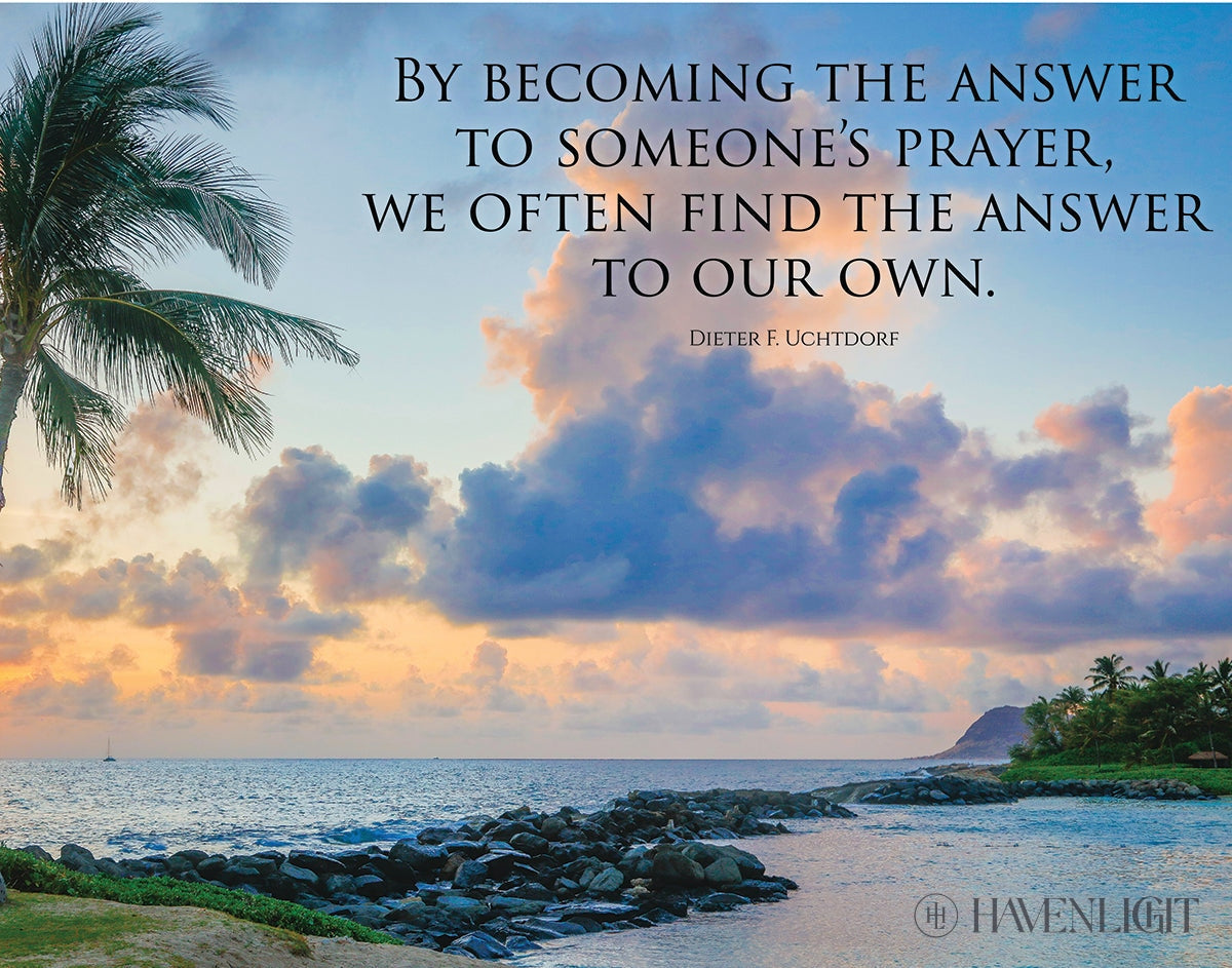Becoming the Answer Motivational Poster - Inspirational Wall Art for Office, Classroom & Home Decor - Perfect for Work Motivation & Personal Growth