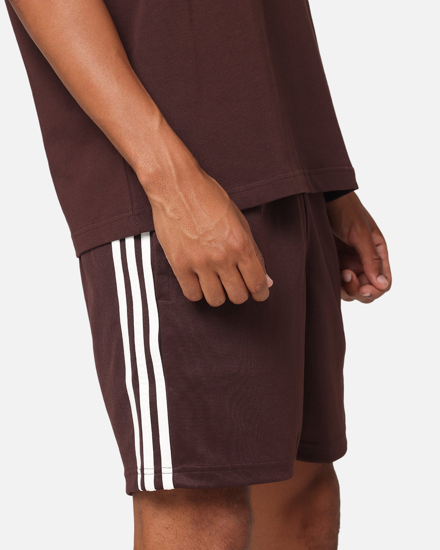 Adidas Men's Football Shorts - Brown Athletic Training Shorts for Soccer, Running & Gym - Comfortable & Breathable Sports Apparel