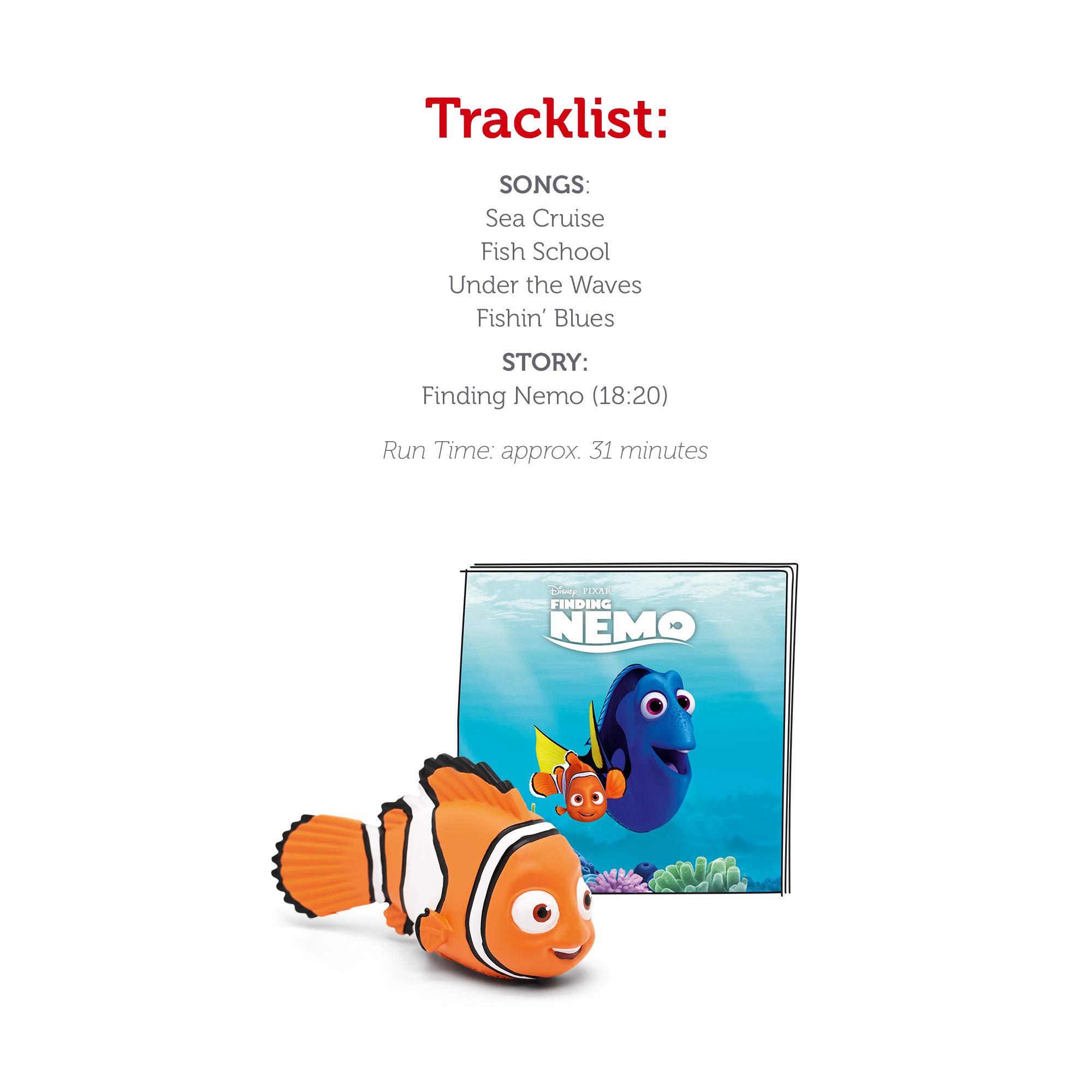 Disney Pixar Finding Nemo Tonies Audio Playtime Figure - Interactive Storytelling Toy for Kids' Bedtime, Car Rides & Playroom Fun