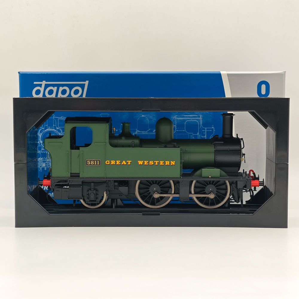 Dapol 7s 006 050 O Gauge 58xx Class Great Western Green 5811 21DCC Model Train Locomotive - Perfect for Collectors & Railway Enthusiasts