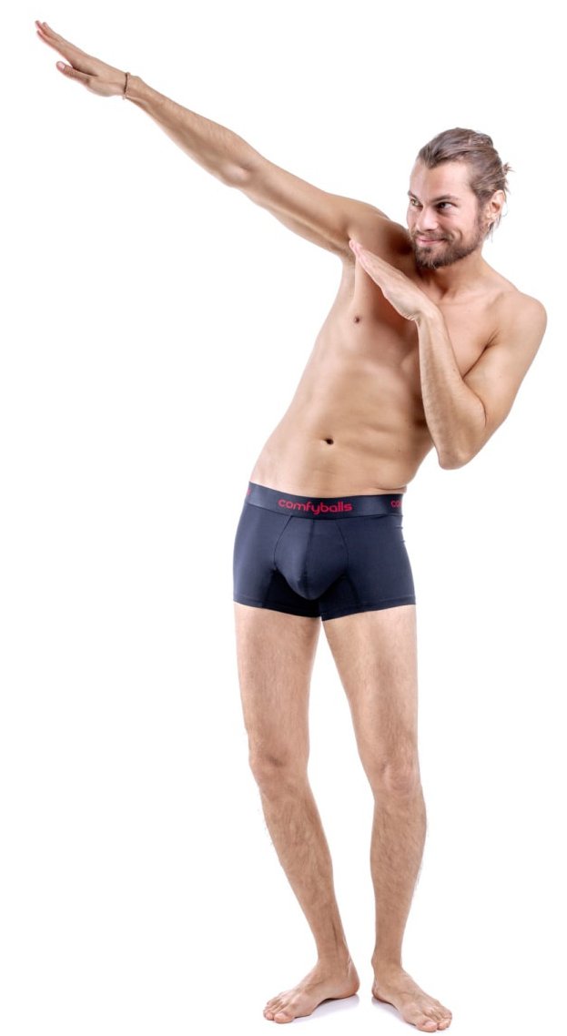 Comfyballs Men's Performance Underwear - Navy & Racing Red - Breathable & Comfortable for Sports & Daily Wear