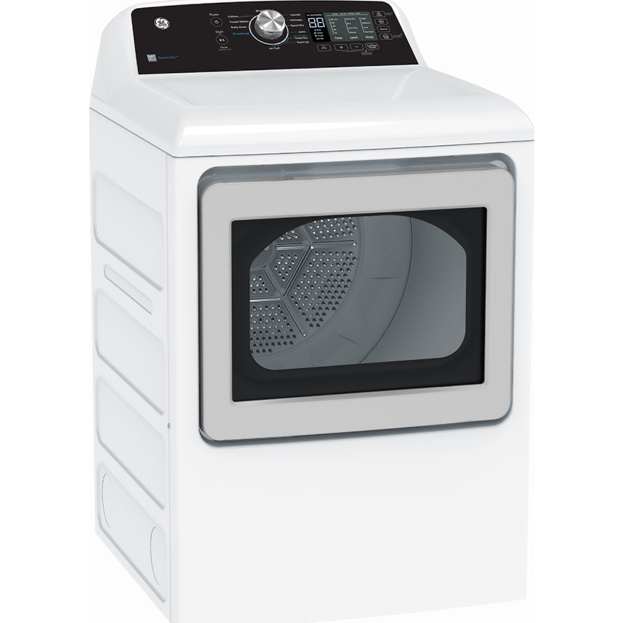 GE GTD68GBMRWS 7.8 Cu. Ft. Smart White Gas Dryer - Perfect for Large Families & Laundry Rooms | Energy Efficient & WiFi Enabled