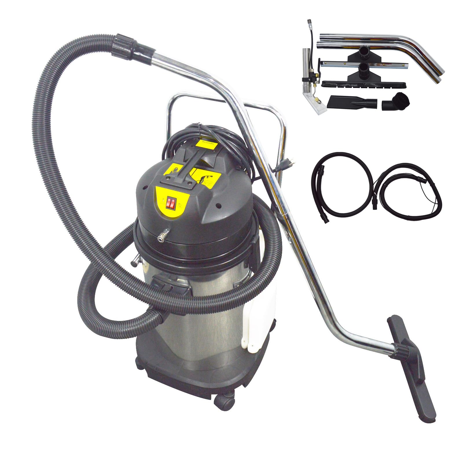 30L Wet & Dry Vacuum Cleaner - 3-in-1 Commercial Carpet & Floor Cleaner with 1000W Powerful Suction, 110V - Ideal for Home, Office, and Car Detailing