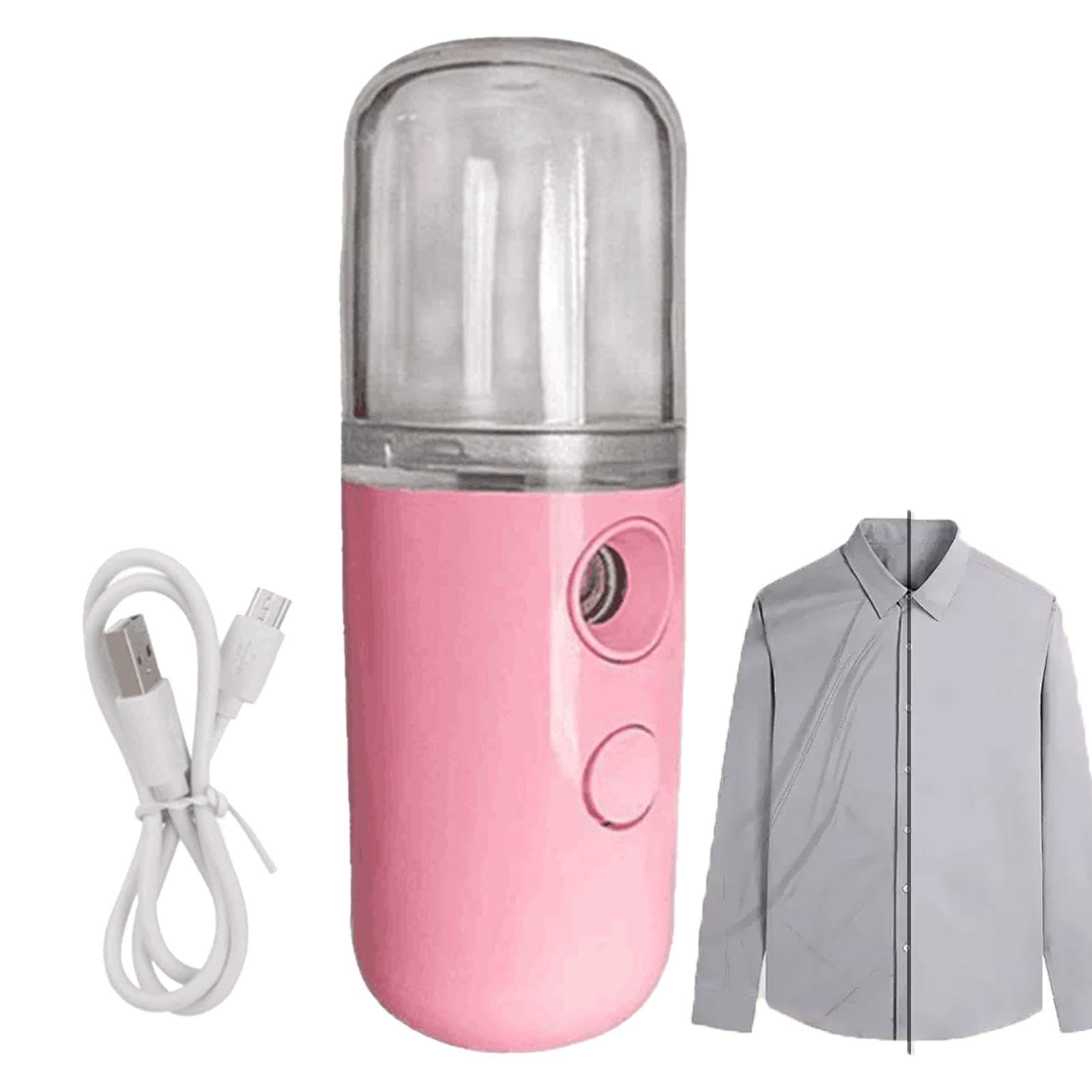 Portable Electric Garment Steamer with Water Tank - Handheld Travel Clothes Iron for Wrinkles - Perfect for Home, Office & Travel Use