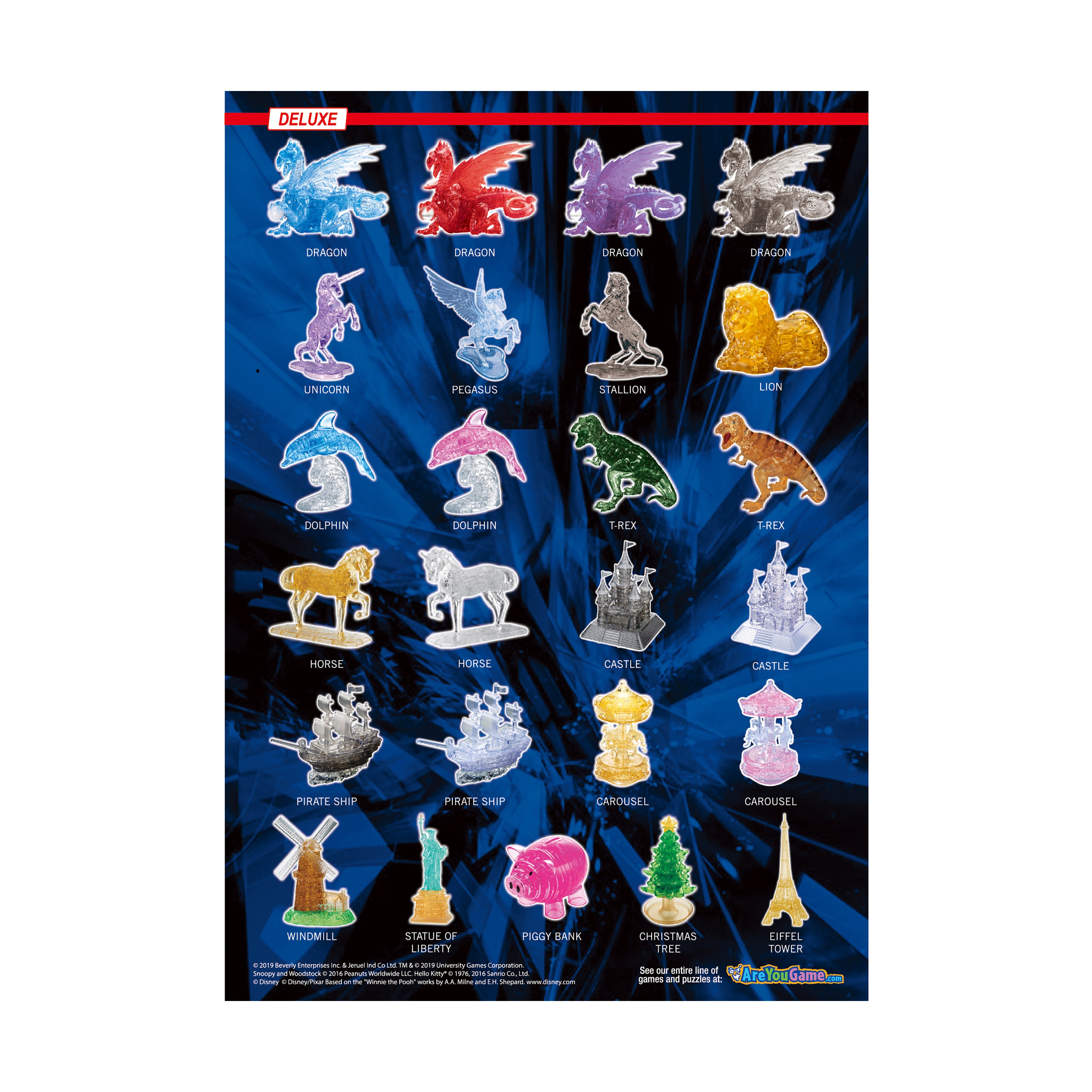 Charming 3D Crystal Puzzle - Panda and Baby - 50 Pieces - Fun Family Activity & Educational Toy for Kids & Adults