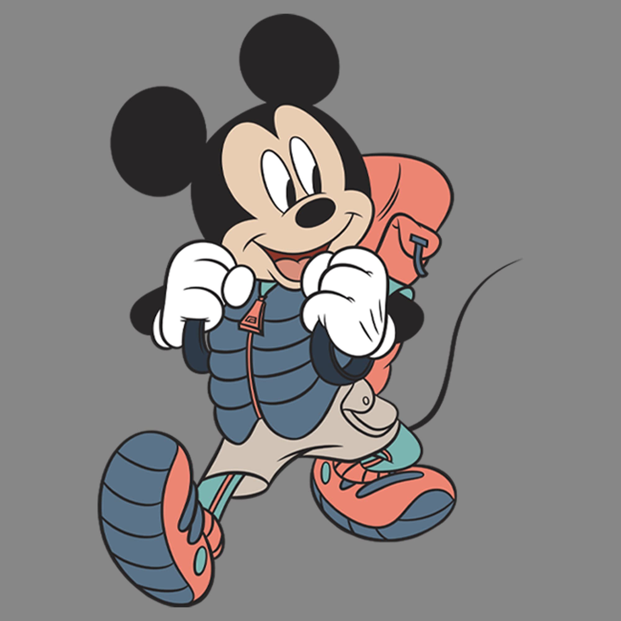 Disney Mickey Mouse Hiking Performance T-Shirt for Boys - Breathable & Quick-Dry Activewear for Outdoor Adventures