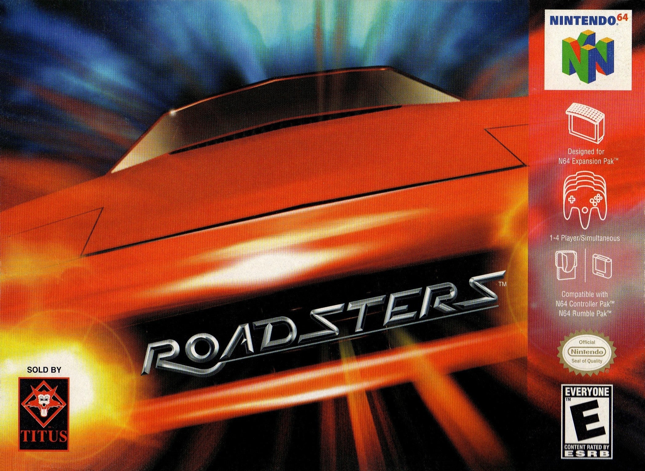 Used Nintendo 64 Roadster Video Games - Retro N64 Racing Games for Collectors & Gamers - Perfect for Nostalgic Gaming Nights & Vintage Console Collections