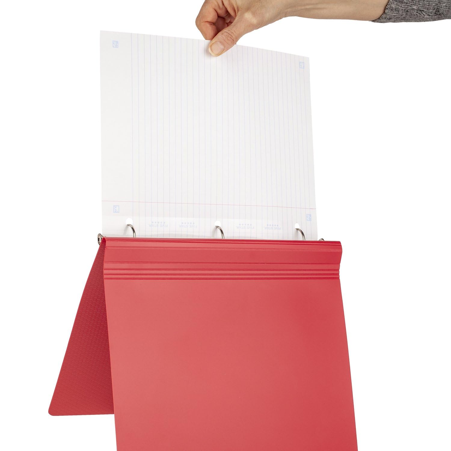 **Five Star Wide Ruled Loose Leaf Paper - 8 x 10.5 Inches, 80 Sheets, Reinforced Edges, Ink Bleed Resistant for Clean Notes - Compatible with Five Star Study App - Perfect for School, College & Office Organization**
