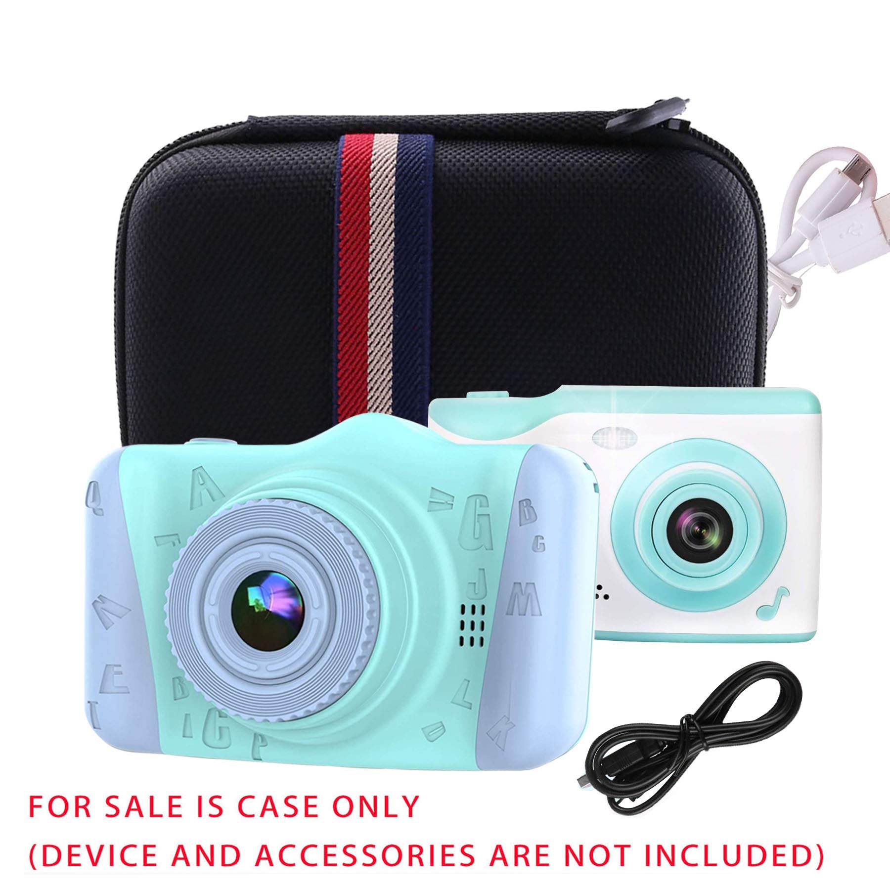 **Hard EVA Protective Camera Case for Kids - Compatible with Coolwill, KIDWILL & More - Durable Shockproof Travel Storage (Black) - Perfect for Travel, School & Outdoor Adventures**