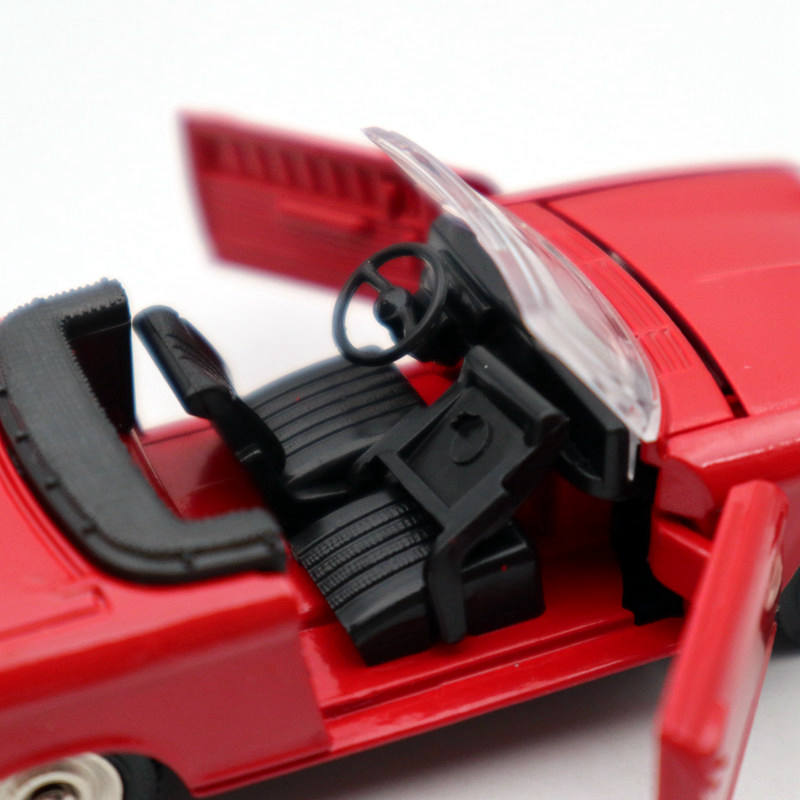 Atlas 1:43 Scale Dinky Toys 511 Peugeot 204 Cabriolet Red Diecast Model Car - Limited Edition Collectible Toy Gift for Adults & Kids | Perfect for Display, Car Enthusiast Collections, and Birthday Presents