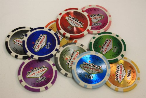 1000 pcs Las Vegas Style Poker Chips Set with Acrylic Case - Professional Casino Poker Chips for Texas Hold'em, Blackjack & Home Game Nights - Customizable Poker Set for Casino Themed Parties & Game Rooms