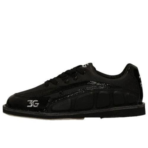**Men's 3G Tour Black Right Hand Bowling Shoes - Comfortable & Durable for Professional & Casual Bowling**