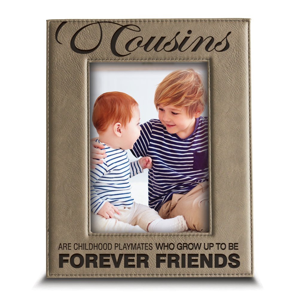 BELLA BUSTA Engraved Leather Picture Frame (5