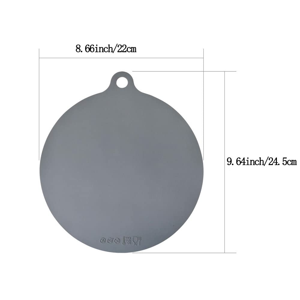 10 Inch Non-Stick Silicone Microwave & Oven Baking Mat - Heat Resistant Kitchen Pot Mat for Cooking, Roasting & Baking (Black) | Perfect for Microwave, Oven & Countertop Use