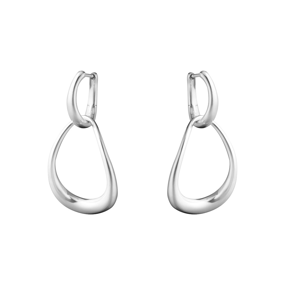 Silver Interlocked Offspring Earrings - Elegant & Dainty Jewelry for Women - Perfect for Everyday Wear, Date Nights & Special Occasions