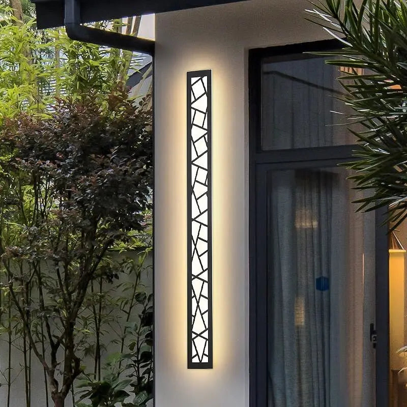 Modern Large Outdoor Wall Lights - Waterproof LED Exterior Lighting for Porch, Patio, Garden & Backyard - Dusk to Dawn Sensor & Energy Efficient