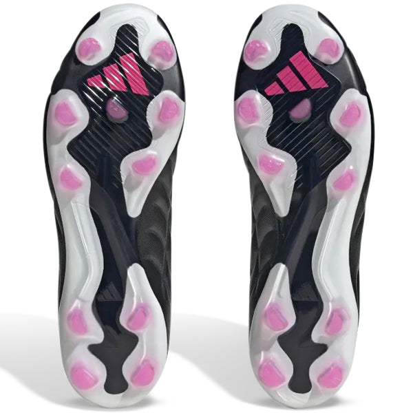 Adidas Copa Pure.2 FG Firm Ground Soccer Cleats for Men - Black/Shock Pink - Lightweight Football Shoes for Enhanced Traction & Comfort - Perfect for Competitive Matches & Training Sessions