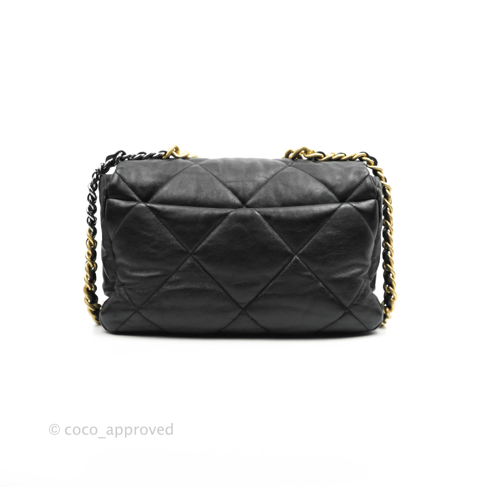 Chanel 19 Medium Flap Bag in Black Goatskin Leather with Mixed Hardware - Perfect for Everyday Luxury & Special Occasions