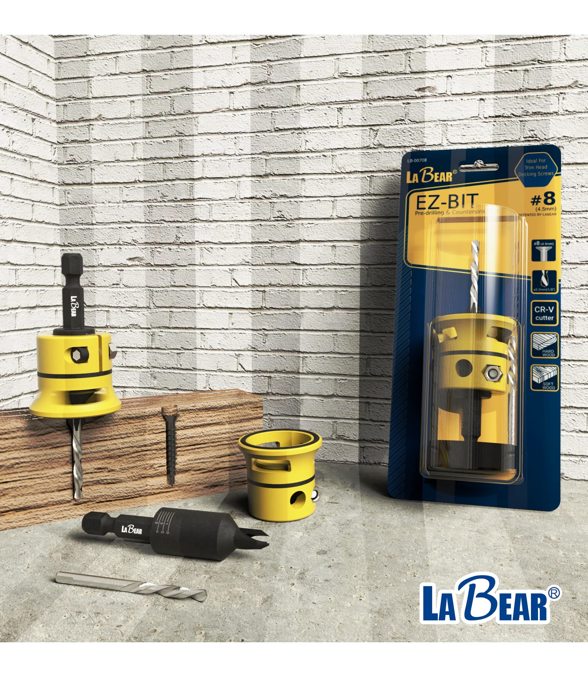 Replaceable HSS Countersink Drill Bits - 1/4