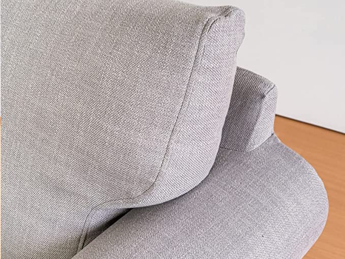 Custom Ektorp Sofa Slipcover for IKEA Ektorp 3-Seater Sofa - Premium Replacement Cover in Weave Grey | Durable, Washable Fabric for Living Room & Home Decor