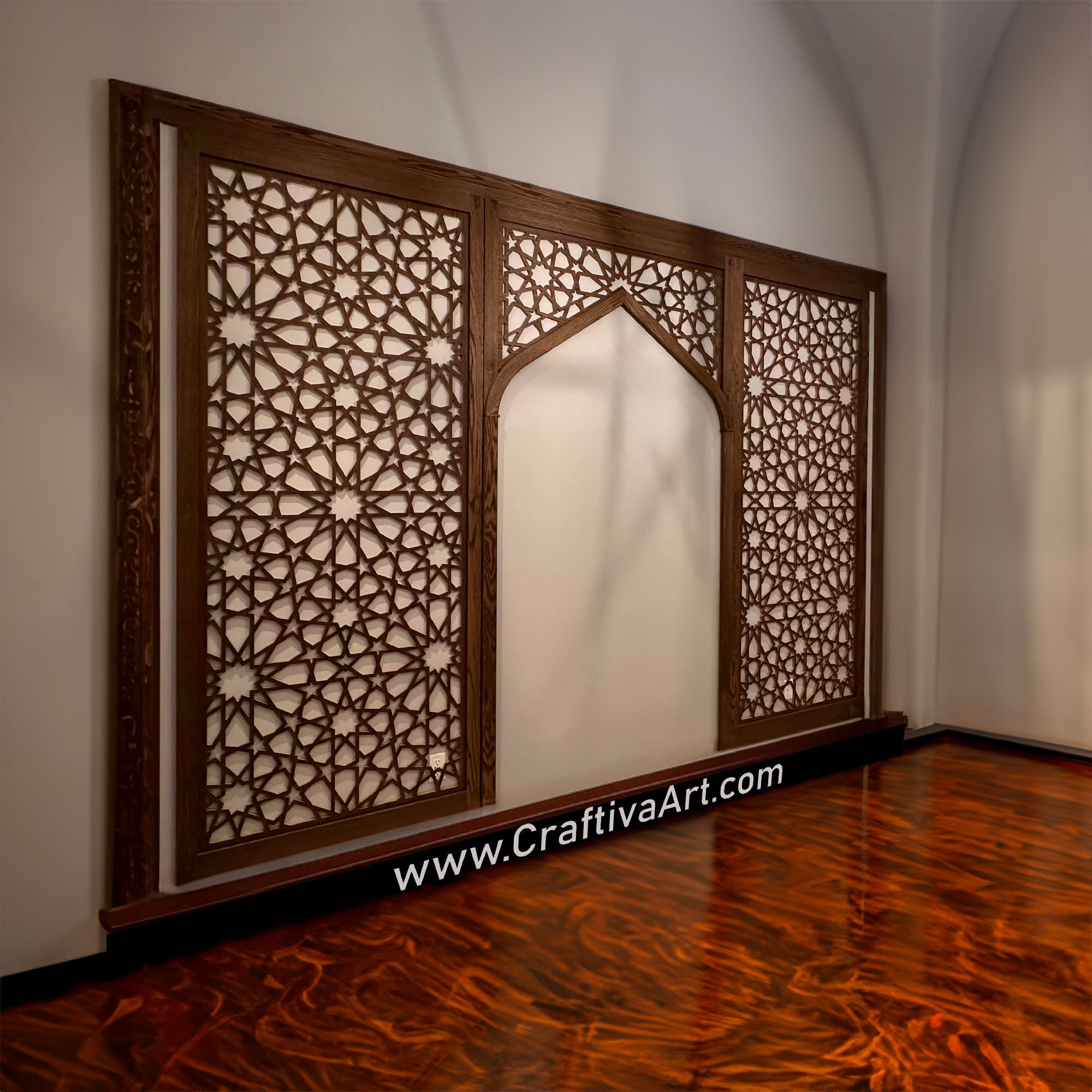 Handcrafted Traditional Custom Room Divider Panel - Wooden Folding Partition Screen for Home & Office Decor | Perfect for Living Room, Bedroom, and Studio Space Separation