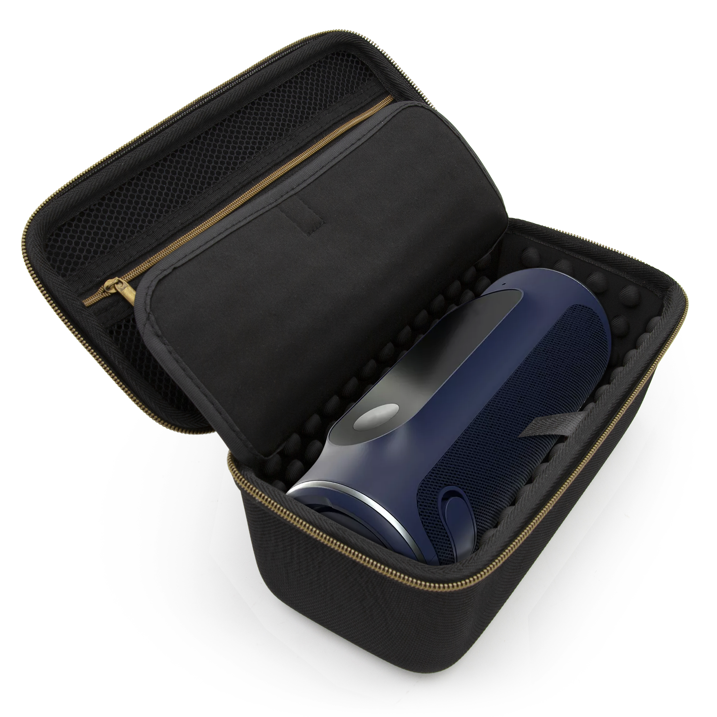 CASEMATIX Hard Travel Case for Blue Tees Golf Player+ GPS Speaker - Durable Protective Cover with Accessory Pouch | Perfect for Golf Outings, Travel & Outdoor Adventures