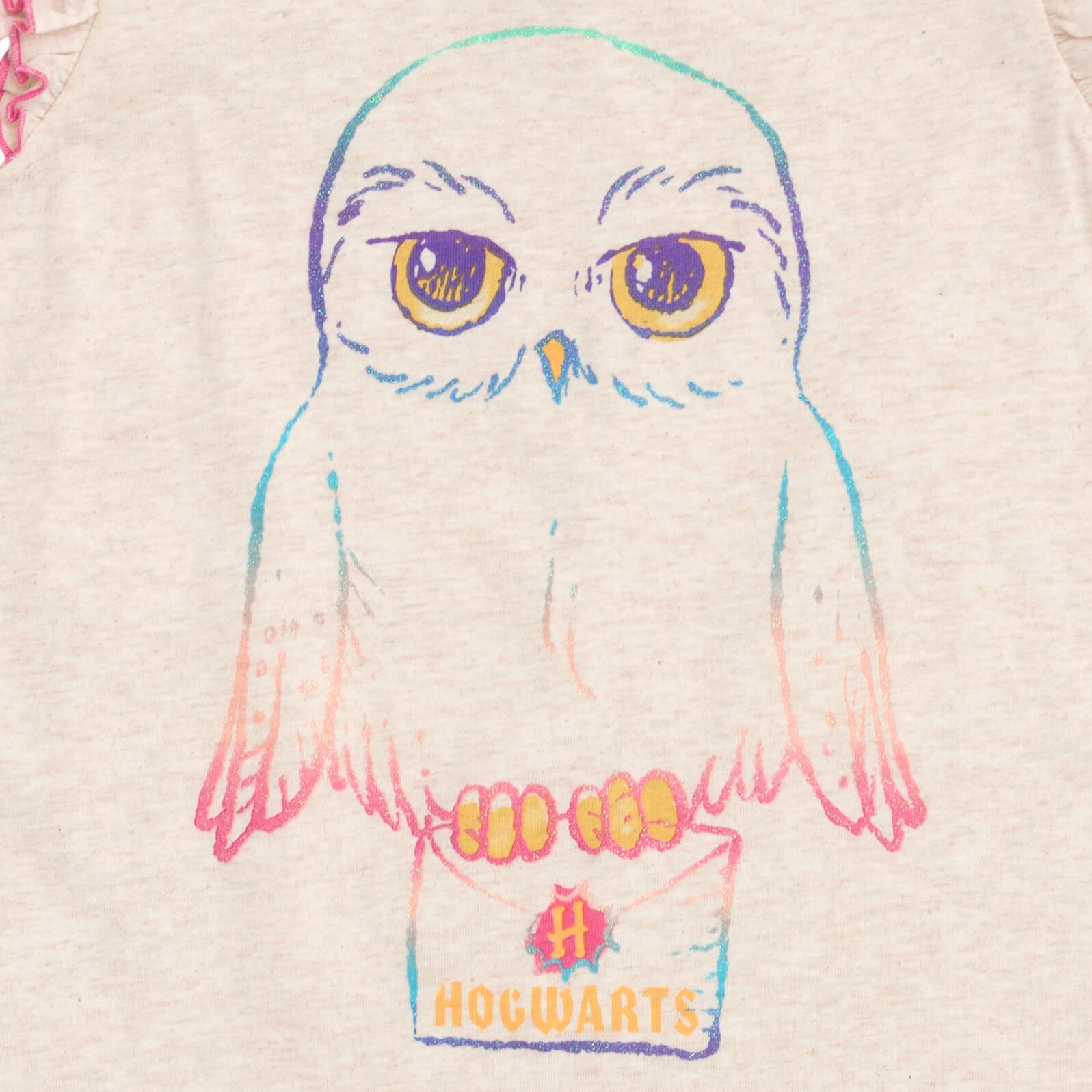 Harry Potter Hedwig Owl Girls Tank Top & Dolphin French Terry Shorts Set - Kids Casual Outfit for School, Playdates & Cosplay