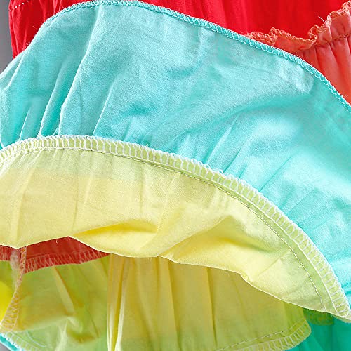 Princess Dress for Toddler Girls - Rainbow Tutu Dress for Birthday Party & Photo Shoot | CuteOn Toddler Formal Wear