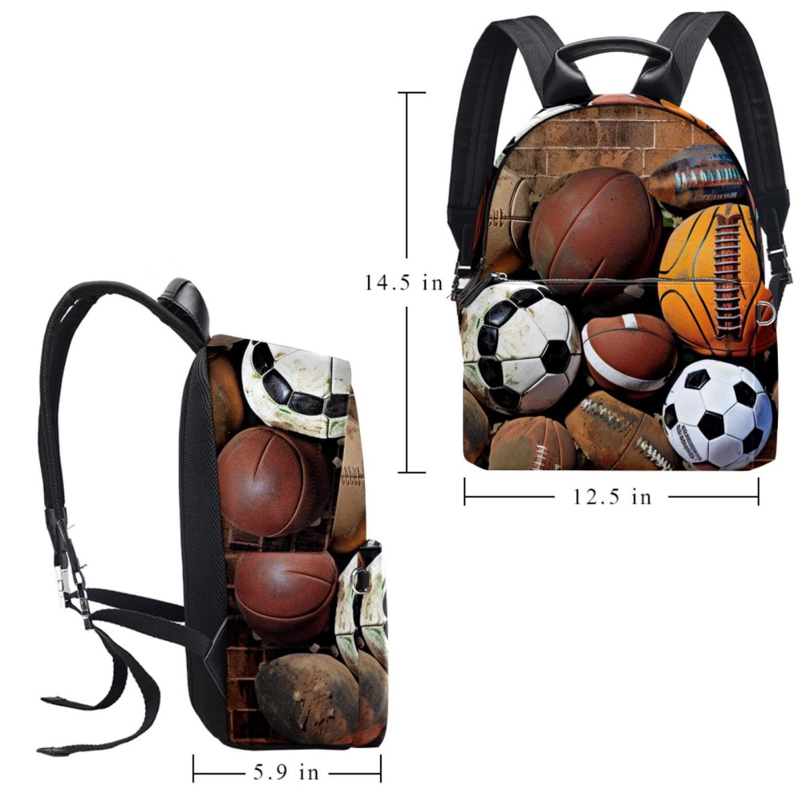 Premium Travel Backpack for Men & Women - Durable Sports Backpack for Basketball, Football & Baseball - Perfect for Gym, School & Outdoor Adventures
