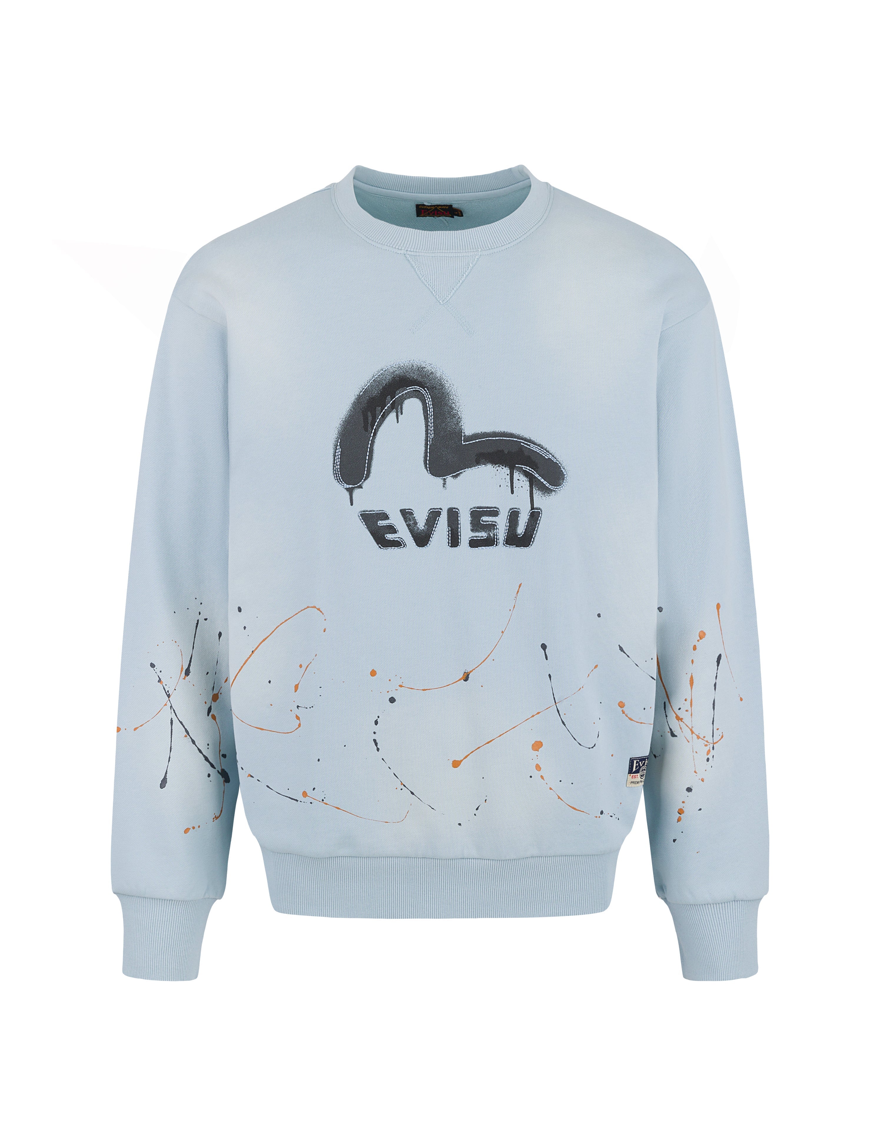Stylish Logo & Seagull Print Relaxed Fit Sweatshirt - Cozy Casual Wear for Men & Women | Perfect for Lounging, Travel & Outdoor Activities
