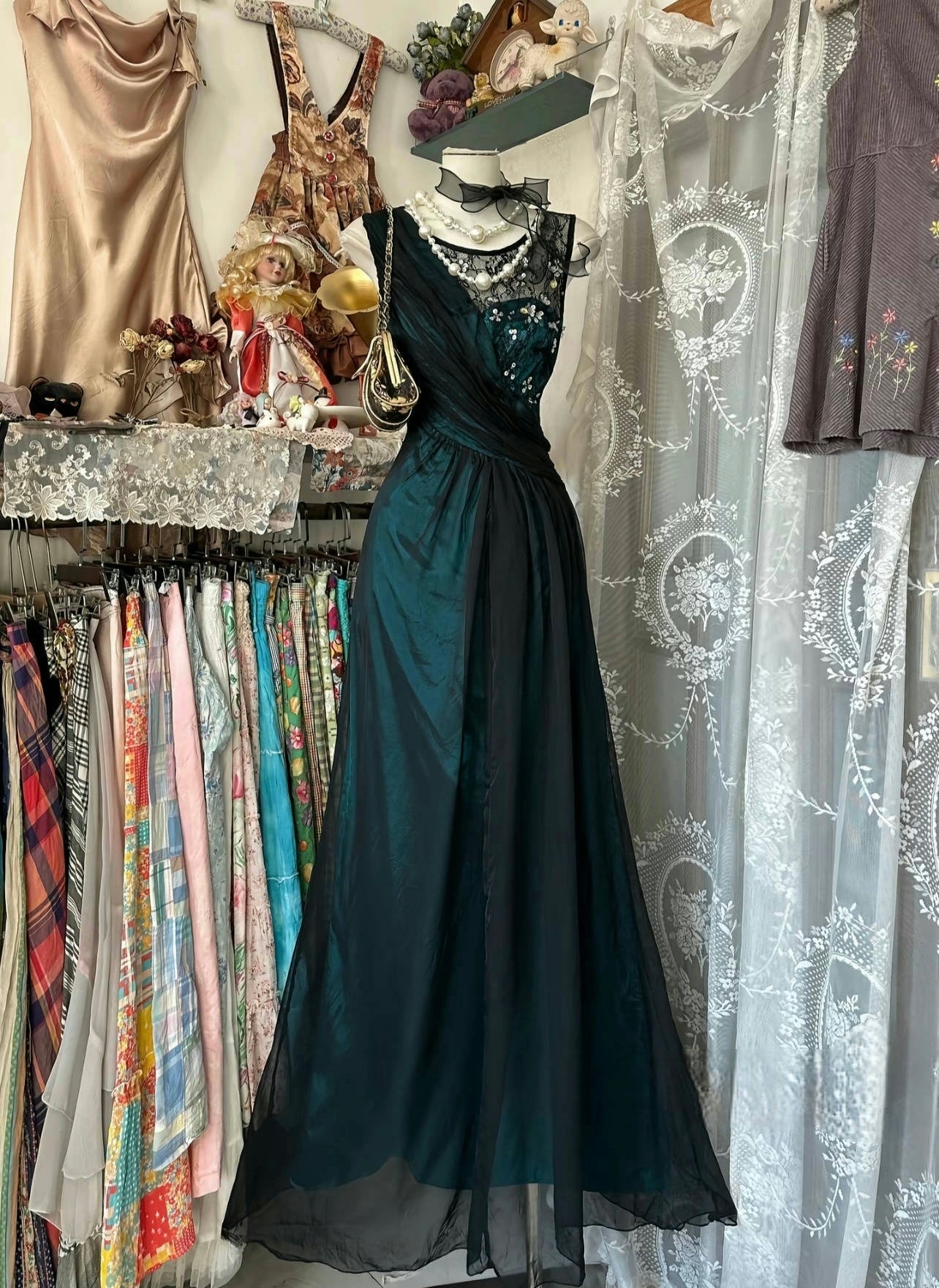 Elegant Dark Green Mermaid Evening Dress with Beaded Lace Details - Formal Gown J6691 for Prom, Wedding & Special Occasions