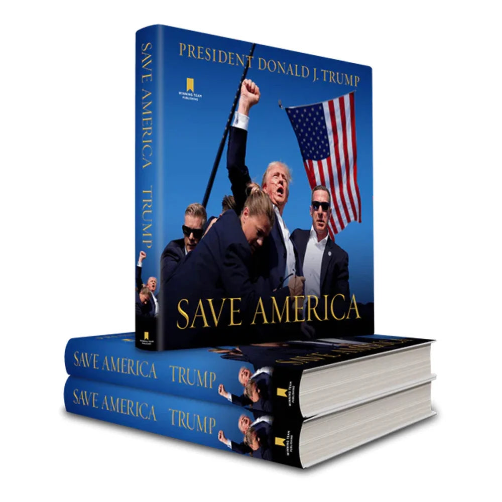 Authentic Donald Trump Signed 'Save America' Book with JSA COA - Collectible Memorabilia for Political Enthusiasts & History Buffs