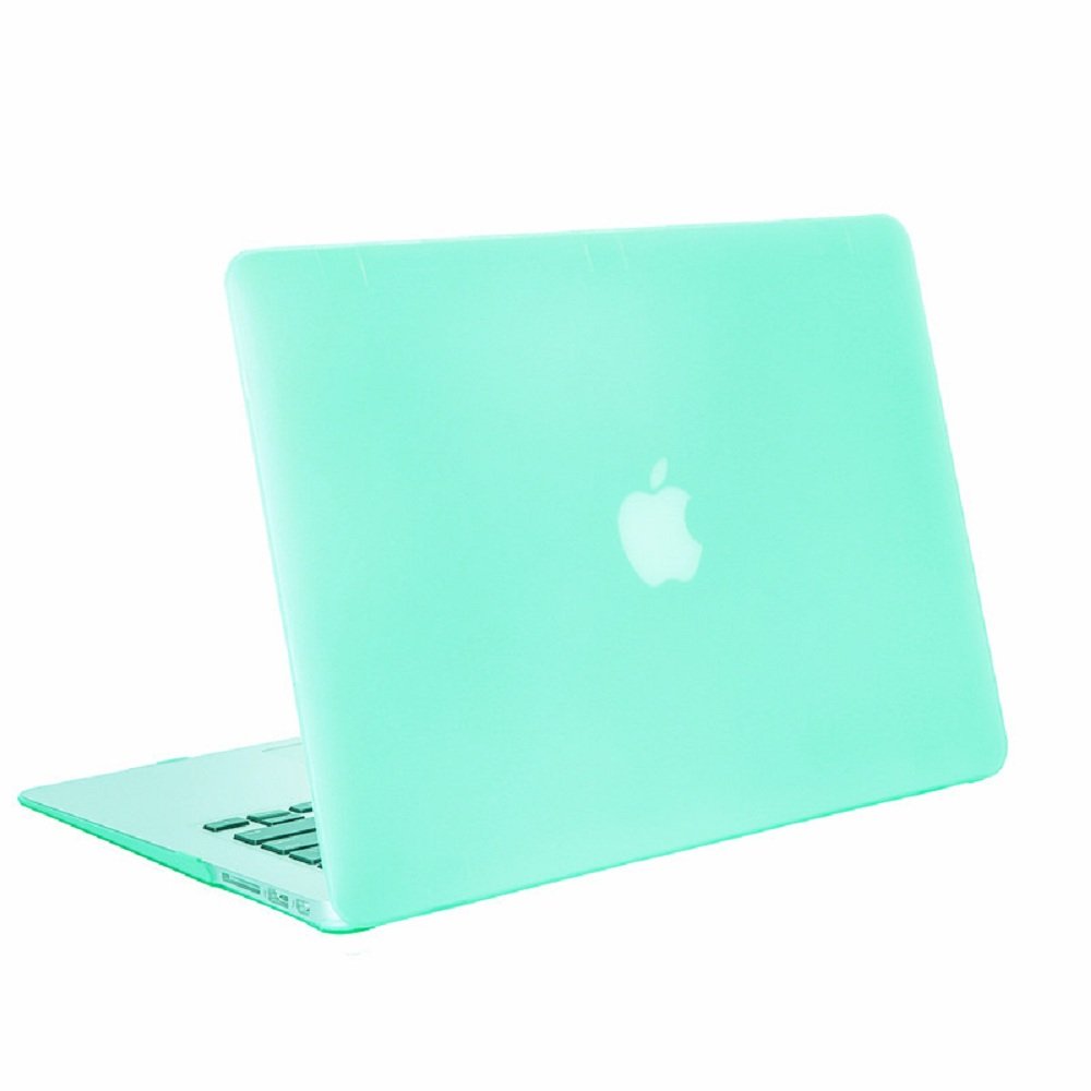 Se7enline Hard Shell Case Cover for MacBook Pro 15 inch A1286 (2010-2012 Models with DVD Drive) - Includes Sleeve Bag, Keyboard Cover, Screen Protector & Dust Plugs - Aqua Green - Perfect for Work, Travel & School Protection