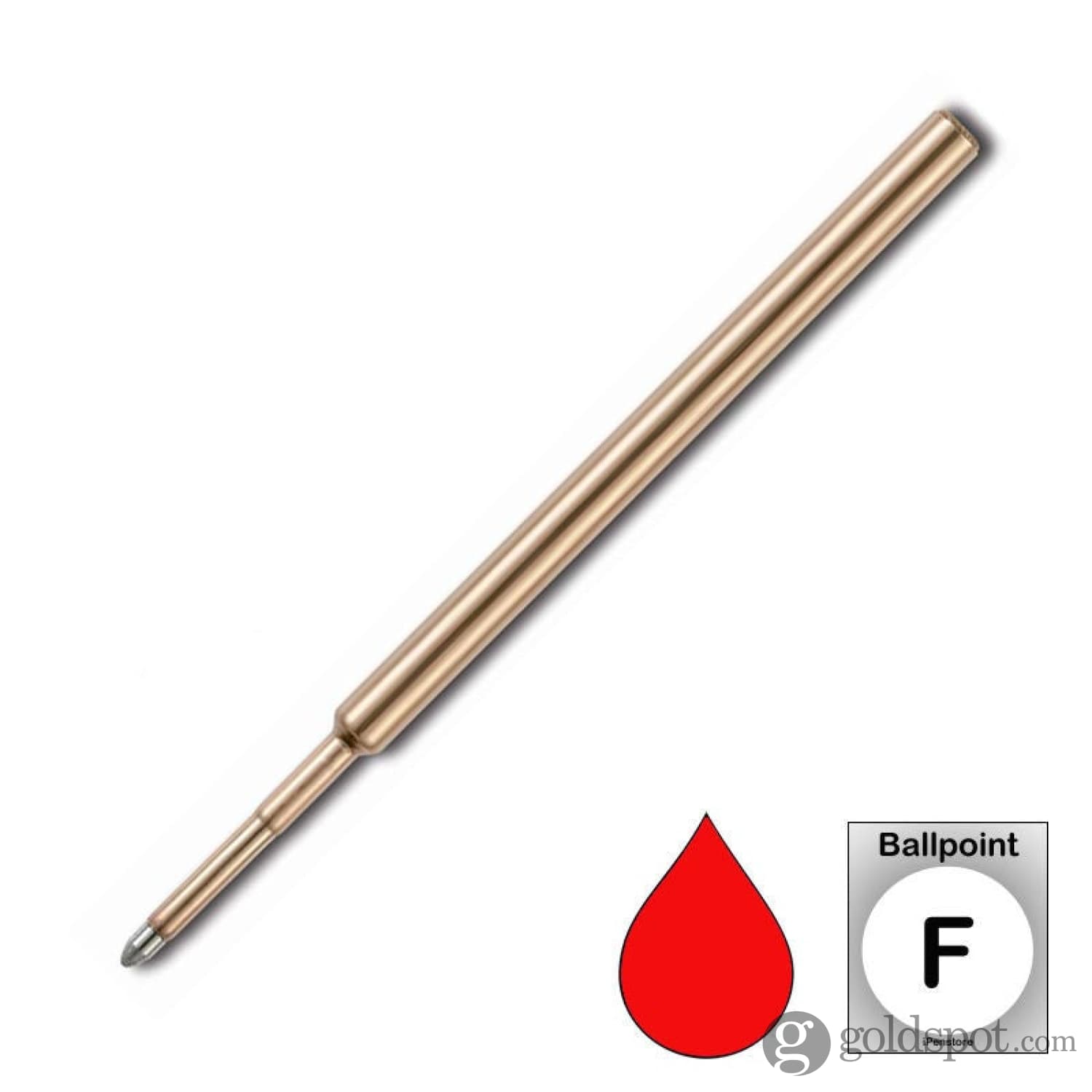 Fisher Space Ballpoint Pen Refill - Red Ink Cartridge for Astronaut Pens | Perfect for Zero Gravity Writing, Office Use & Everyday Carry